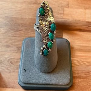 Beautiful Turquoise Solid Sterling Silver Ring